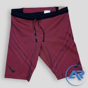 Nike Aeroswift Dri-FIT ADV Running 1/2-Length Tights Size M Red/Black FN3369-015